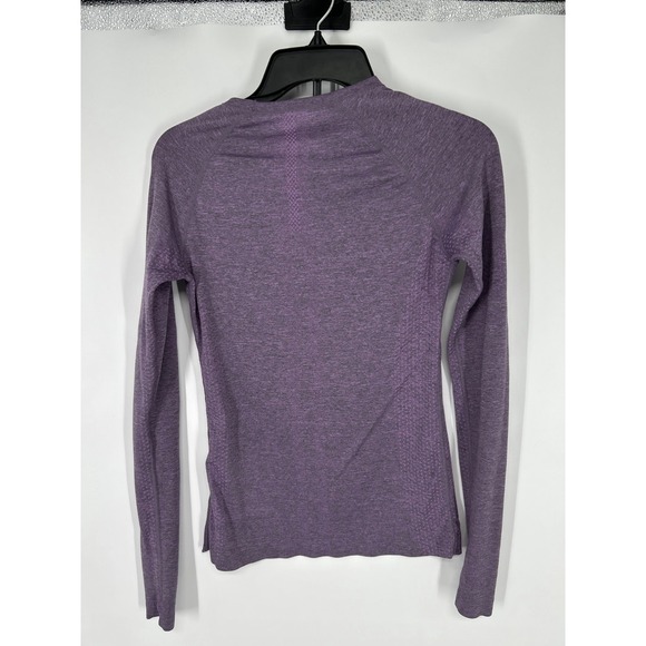 FIGS Salta Seamless Underscrub Top Womens XS Purple Long Sleeve T Shirt Tee - Picture 2 of 5